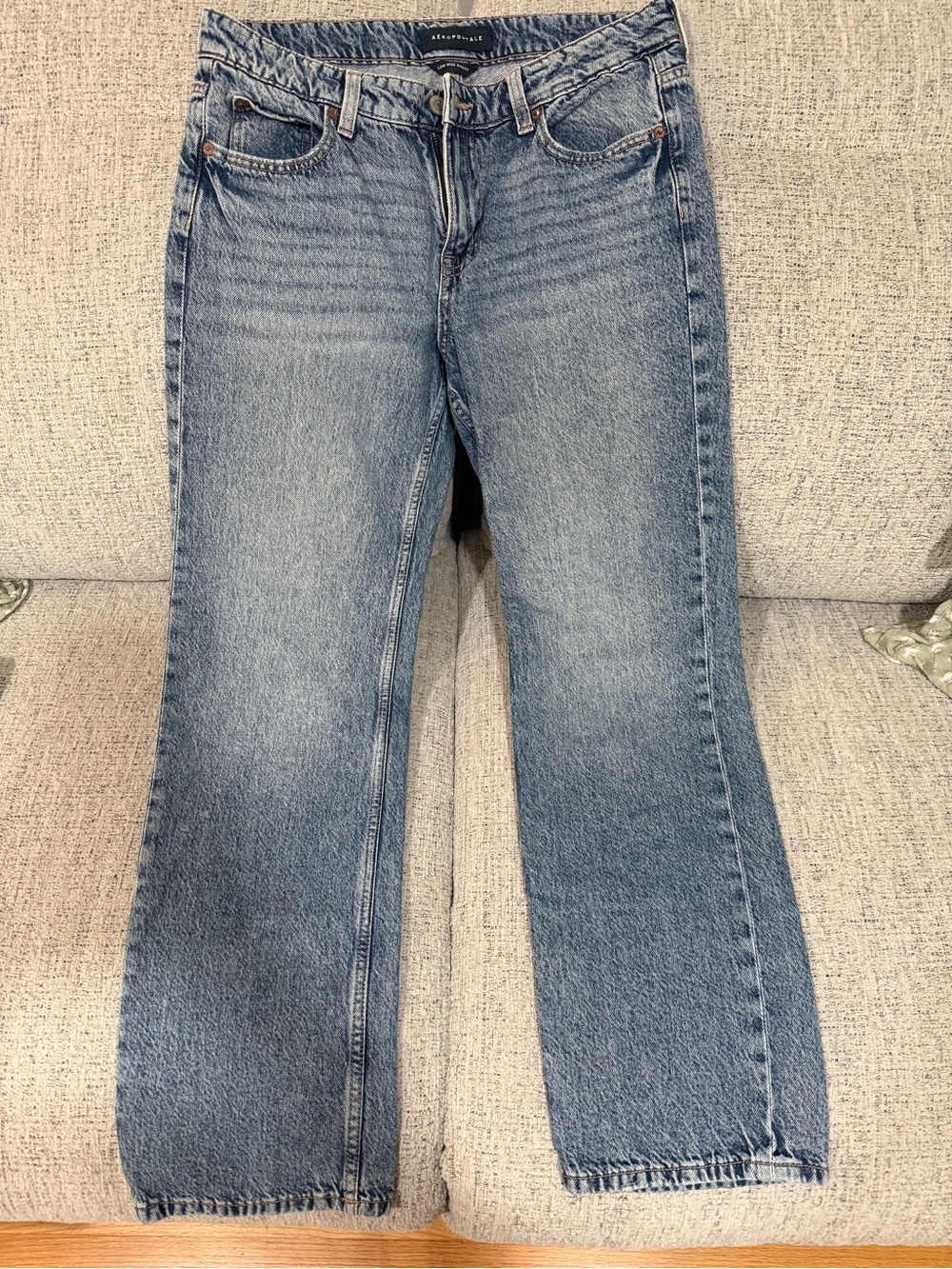Aeropostale Light Blue Flare Wide Leg Jeans